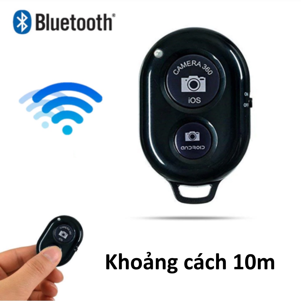 Remote điều kiển từ xa Bluetooth, nút bấm chụp ảnh từ xa không dây – KYWI SHOP