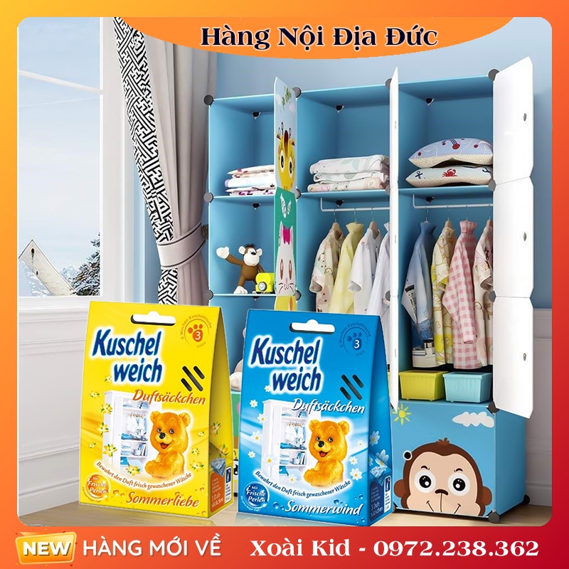 Túi thơm quần áo Kuschel weich an toàn cho bé của Đức - Nội địa Đức Đủ Bill