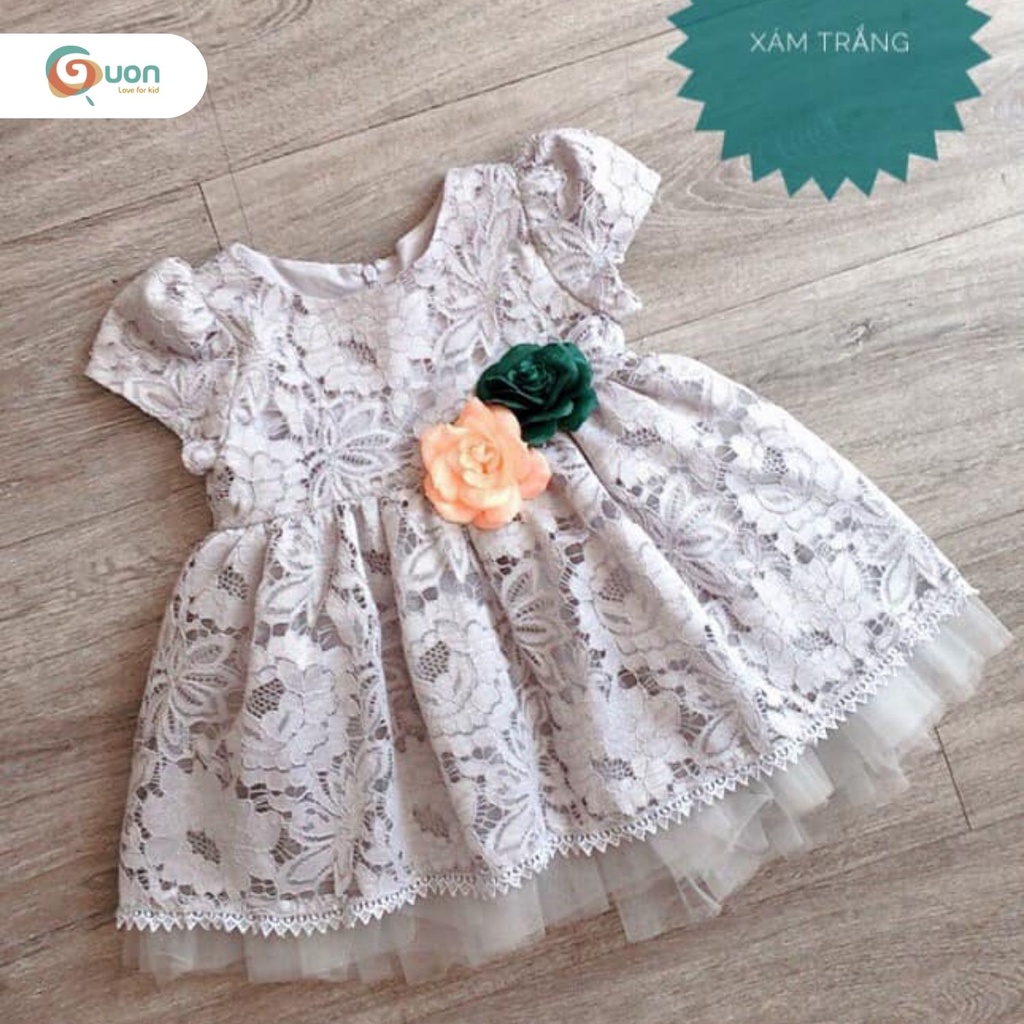 Đầm công chúa bé gái từ 6 - 15kg vải ren cao cấp Sunny nhí - GUON
