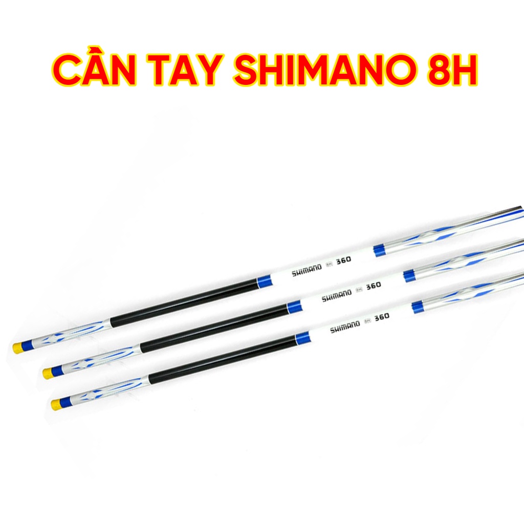 Cần tay Shimano 8H xanh trắng