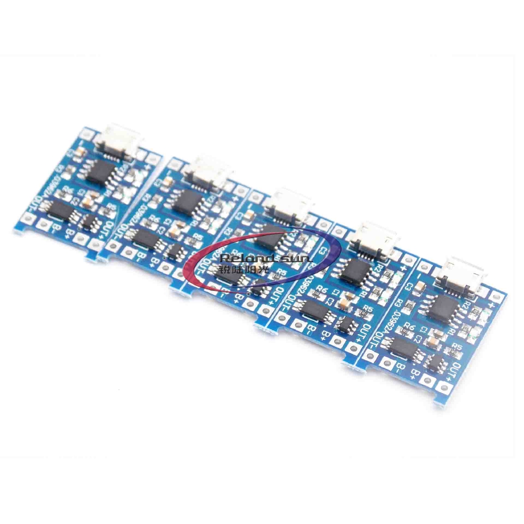 1/5 Mô đun sạc pin với thiết kế bảo vệ kép Micro USB 5V 1A 18650 TP4056