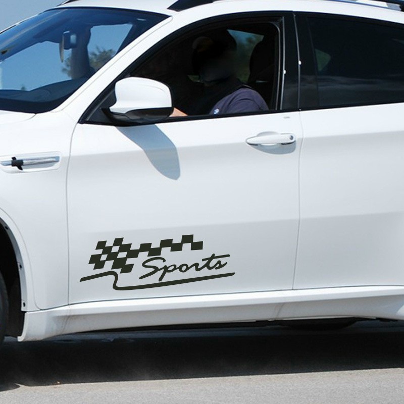 Tem dán trang trí ô tô, decal dán trang trí ô tô Sport caro
