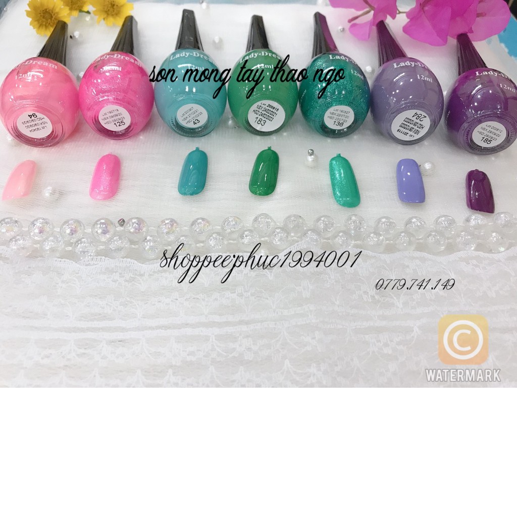Sơn móng tay ladydream 12ml (sơn thường)