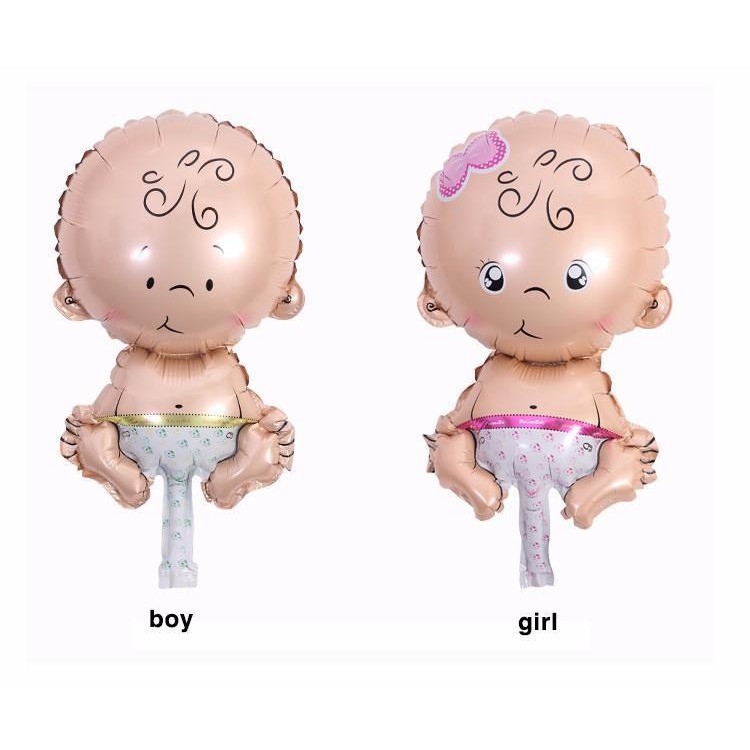 Bong bóng kiếng 30-45cm em bé bình sữa ngựa bập bênh bàn chân gấu vẫy tay xe nôi Foil Balloon  Baby