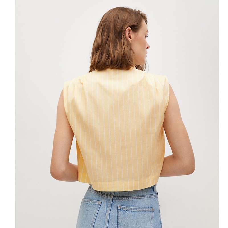 Áo Sơ Mi Kiểu Croptop Mango Auth Size M