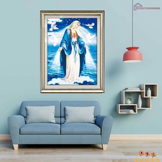 Tranh đính đá, tranh thêu chữ thập đức mẹ ban ơn DV6443 DV6408 LV330 LV331