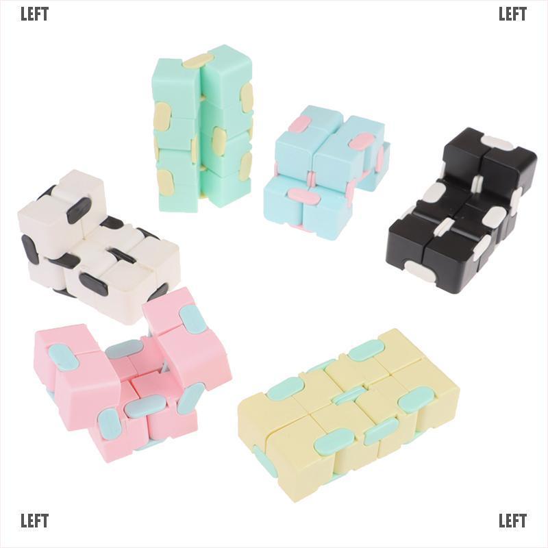 LEFT Magic EDC Infinity Cube For Stress Relief Fidget Anti Anxiety Stress Fancy Toy