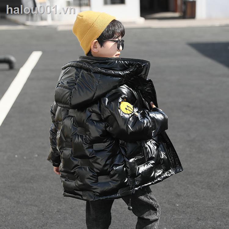 Áo khoác phao dáng dài giữ ấm thời trang sành điệu cho bé trai