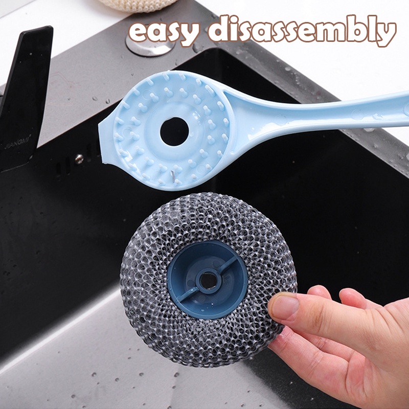 Cọ Vệ Sinh Nhà Bếp Có Tay Cầm Dài Tiện Dụng