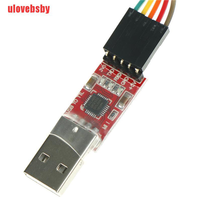 [ulovebsby]1pc CP2102 Module USB to TTL Serial Converter UART STC Download 5pcs Cable