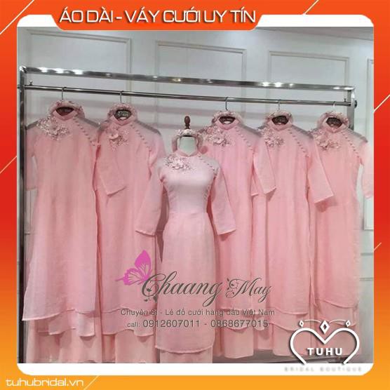 Áo dài lửng mềm mịn rủ không nhăn vải lụa xước cao cấp đẹp xuất sắc | BigBuy360 - bigbuy360.vn