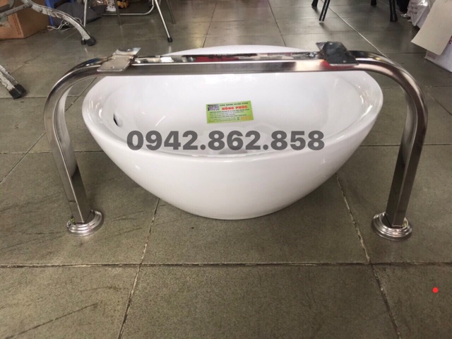 Chậu sứ ngâm chân làm móng, nail, spa HP-002