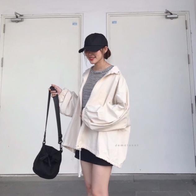 Áo khoác kaki ullzang cánh dơi tay phồng cực dễ thương