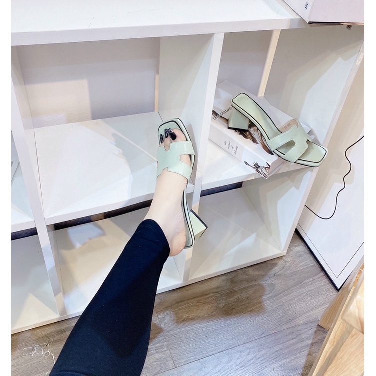 DÉP QUAI CHỮ H VIỀN GÓT TAM GIÁC SIÊU ĐỘC LẠ