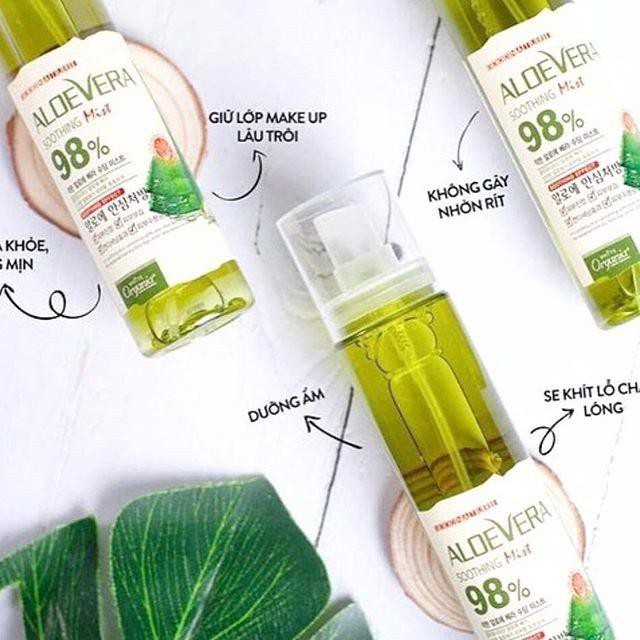 XỊT KHOÁNG NHA ĐAM ALOE VERA 98%