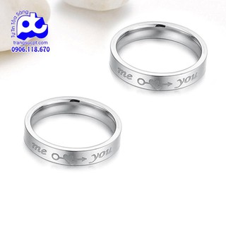 Nhẫn inox cặp đôi me you cao cấp bảo hành không đen (đơn vị: chiếc)- SHOPRE_4_NC71