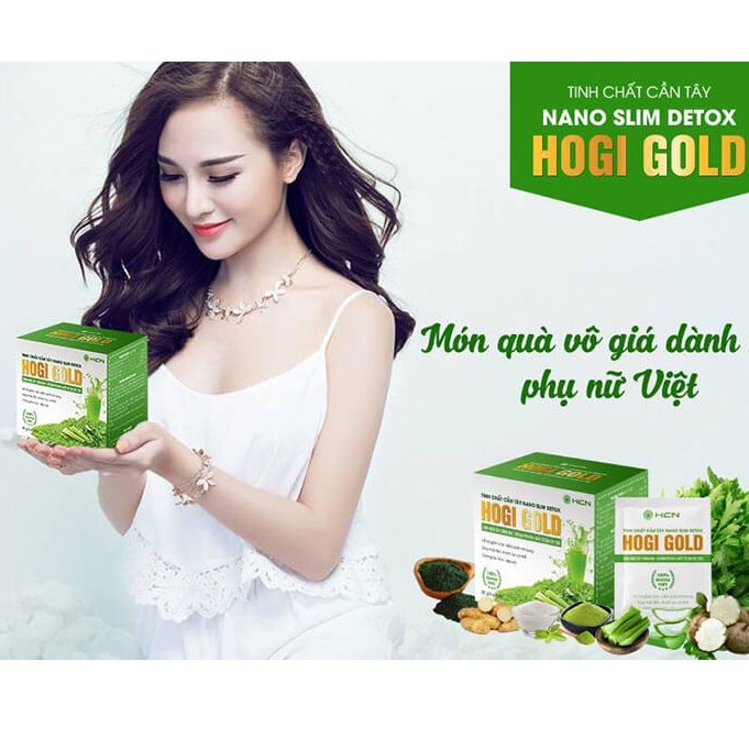 Tinh chất cần tây Hogi Gold hỗ trợ giảm cân, tinh chất cần tây giúp thải độc cơ thể, thanh lọc cơ thể