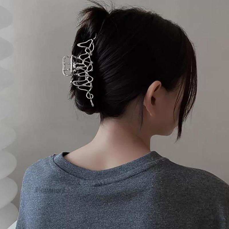 Kẹp Tóc Càng Cua Bằng Kim Loại Kiểu Cách Cho Nữ Fenteer1
