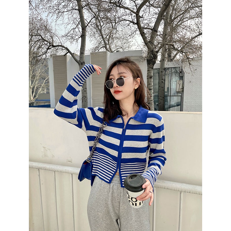 Áo Khoác Len cardigan Tay Dài Dáng Rộng Ngắn Phong Cách Hàn Quốc Thời Trang Mới Dành Cho Bạn Nữ