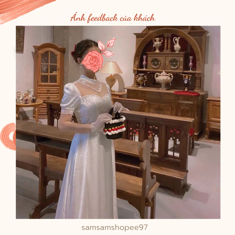 Đầm công chúa dáng dài cổ điển