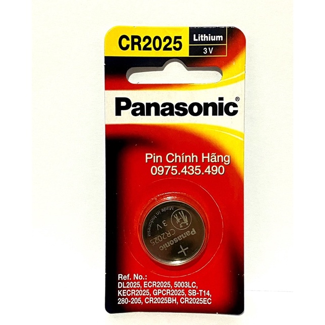 Pin Cao Cấp CR2032 / CR2025 / CR2016 Panasonic Vỉ 1 Viên