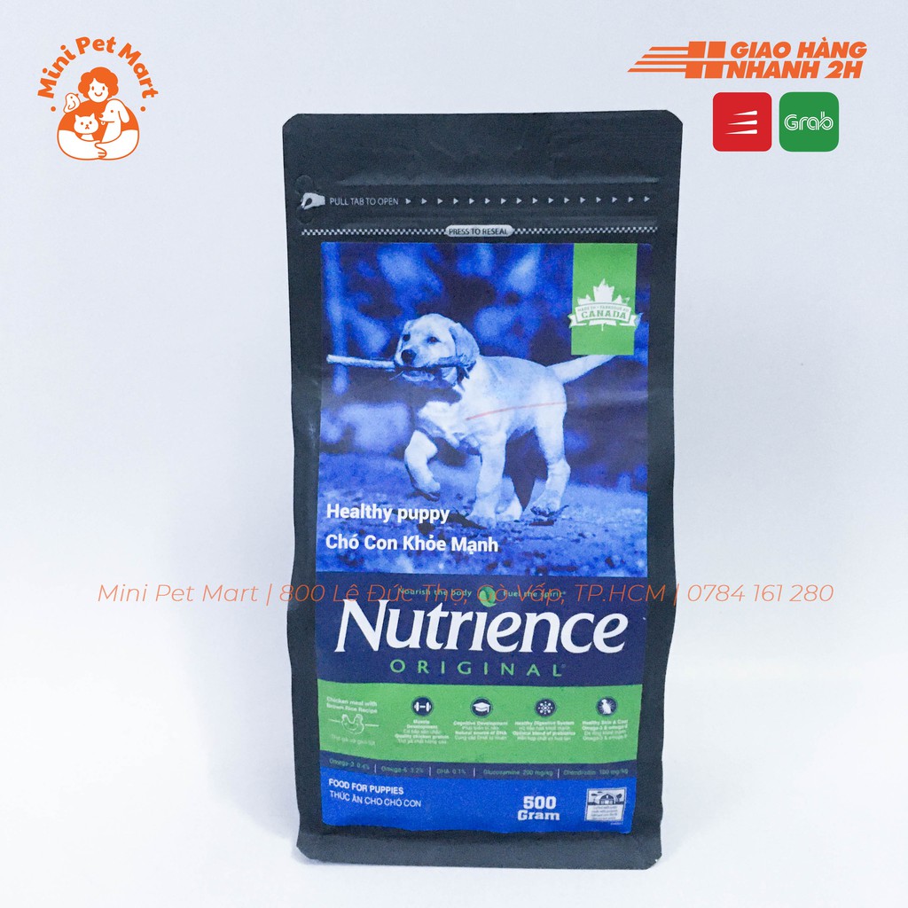 [500g] Thức ăn hạt cho chó con NUTRIENCE - Vị thịt gà và rau củ