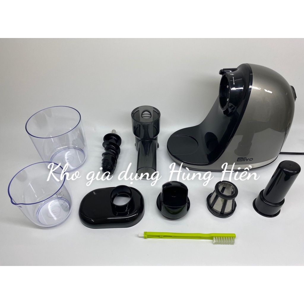Máy Ép Chậm Trục Ngang Olivo SJ22 Ép Kiệt Bã Rau Củ Qủa Công suất 150W - Hàng chính hãng bảo hành 24 tháng