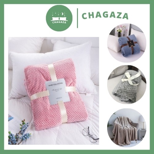 Chăn Lông Cừu Ngủ Văn Phòng Kích Thước 1m6*2m Hoạ Tiết Nổi Thoáng Khí Ấm Áp Cho Phòng Điều Hoà