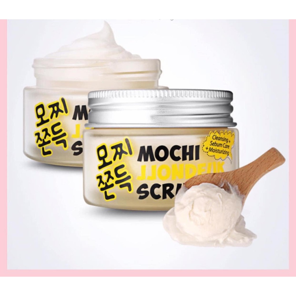 (CÓ BILL) Mặt nạ non tẩy da chết MOCHI JJONDEUK SCRUB