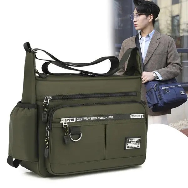 Túi Đeo Chéo Nhiều Ngăn Chống Thấm Nước Chống Mòn Phong Cách Doanh Nhân kj064