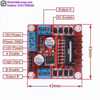 Module Điều Khiển Động Cơ L298N