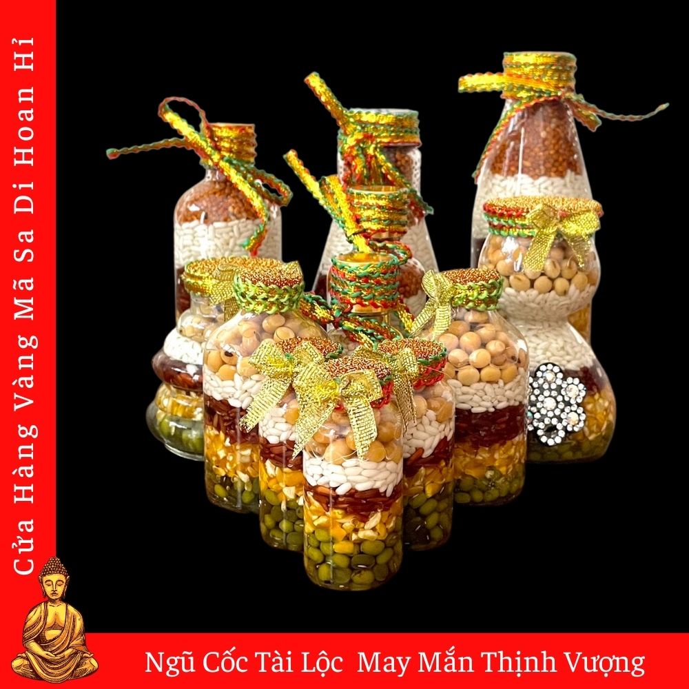 Ngũ Cốc Tài Lộc Phong Thủy May Mắn Thịnh Vượng - Loại Size Nhỏ - Cửa Hàng Sa Di Hoan Hỉ