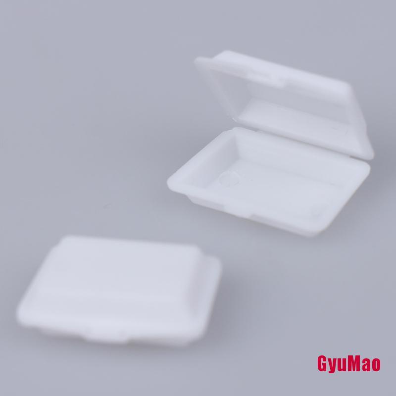 Bộ 2 Hộp Đựng Cơm Trưa Dùng Một Lần Trang Trí Nhà Búp Bê Tỉ Lệ 1:12