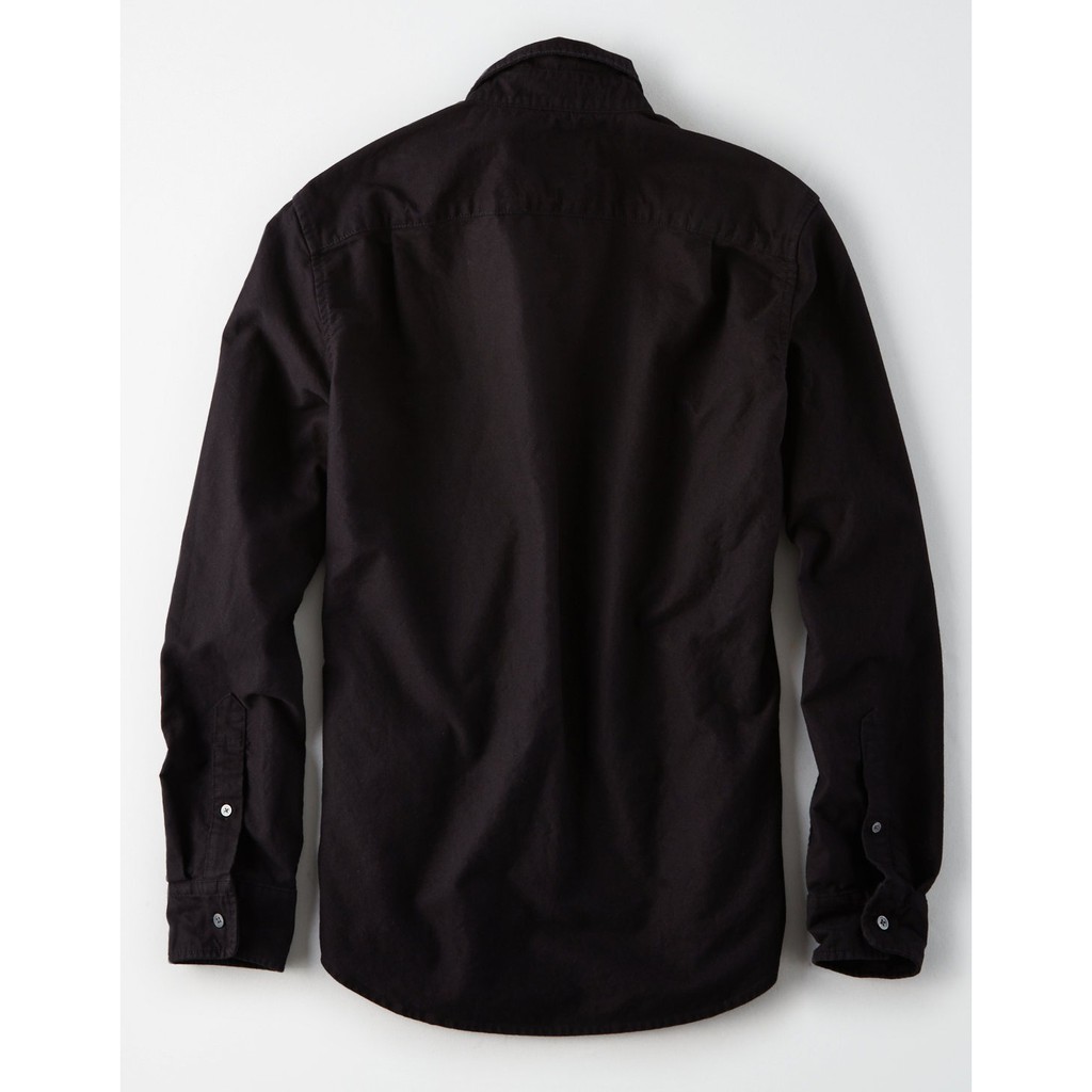 FO76 SHOP Áo Sơ Mi Nam Dài Tay Oxford Cotton Dày BigSize Màu Đen | BigBuy360 - bigbuy360.vn
