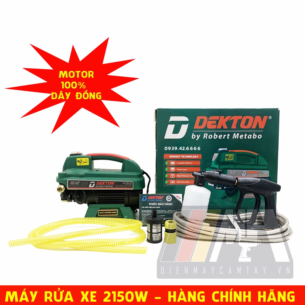 Máy Rửa Xe Gia Đình Dekton DK-CWR2150 - Công Suất 2150W