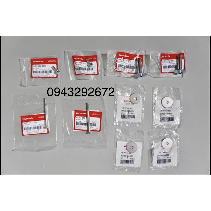 Bộ ốc chống yếm xe Dream Honda