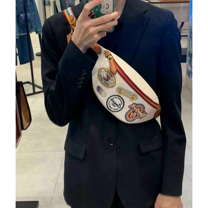 ‼️Rẻ nhất Shopee‼️Túi bao tử Coach sticker CA304