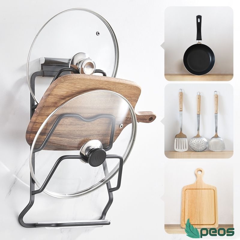 Kệ Để Vung Nồi, Giá Treo Vung Nồi Đa Năng 3 Tầng Có Khay Trữ Nước Tiện Dụng | BigBuy360 - bigbuy360.vn