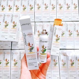 Xịt họng keo ong kháng khuân Vitatree 30ml của Úc