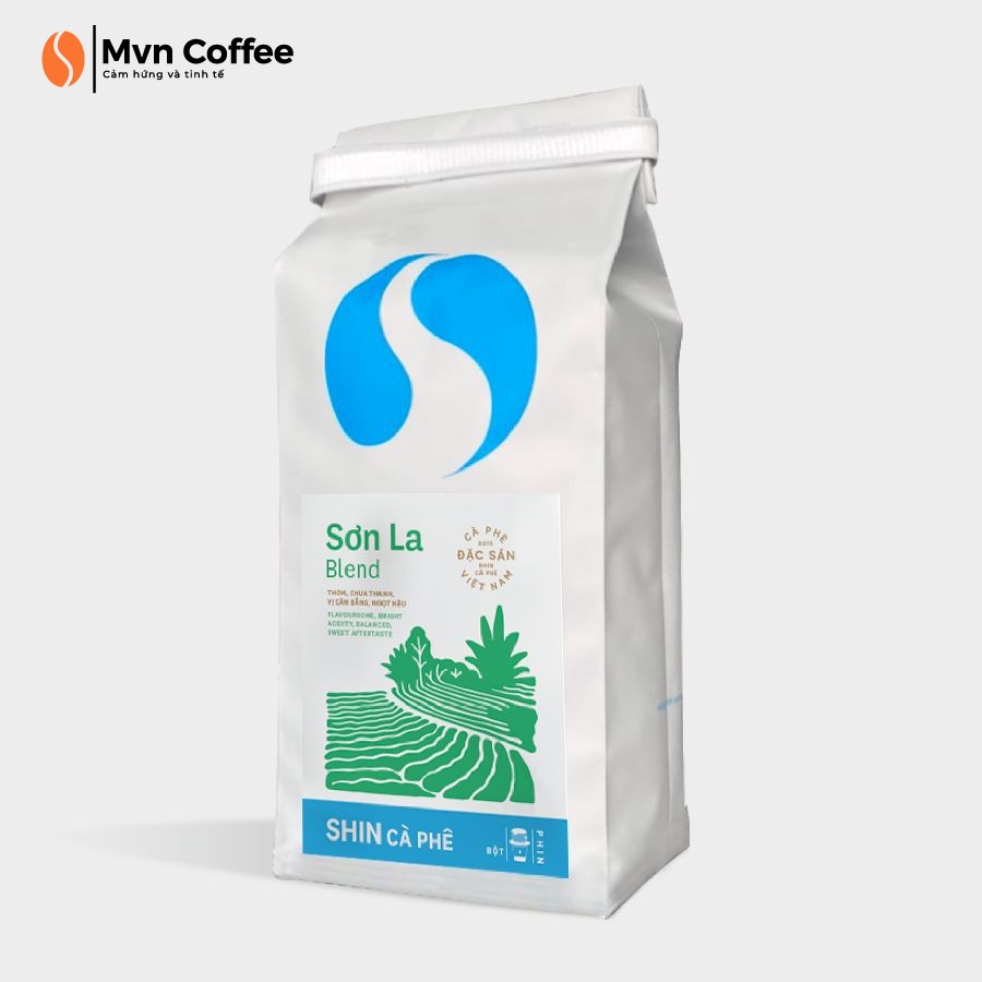 Cà Phê Đặc Sản Pha Phin 250g Dạng Bột Shin Cà Phê - Sơn La Blend - Mvn Coffee