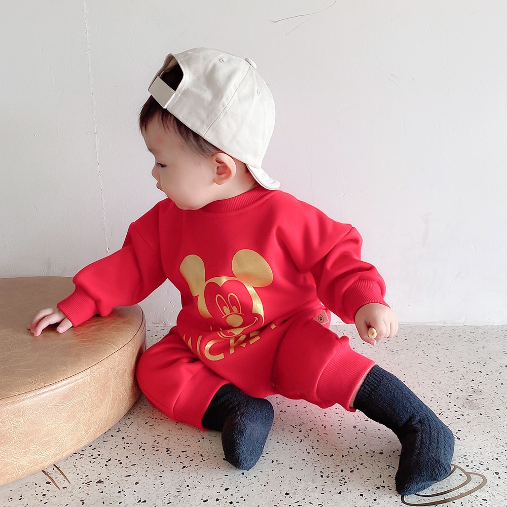 Body nỉ Mickey cho bé