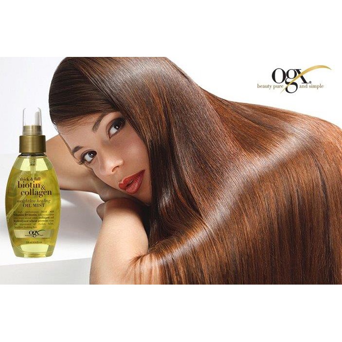 XỊT DƯỠNG TÓC BIOTIN OGX ARGAN OIL OF MOROCCO OIL MIST