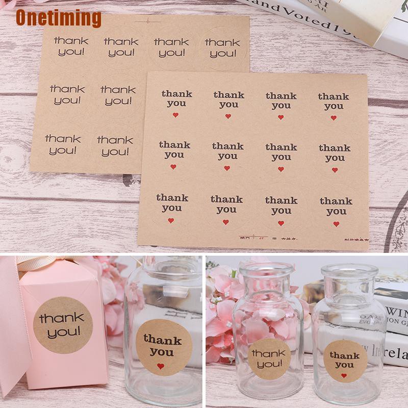 Set 60 Nhãn Dán Chữ Thank You
