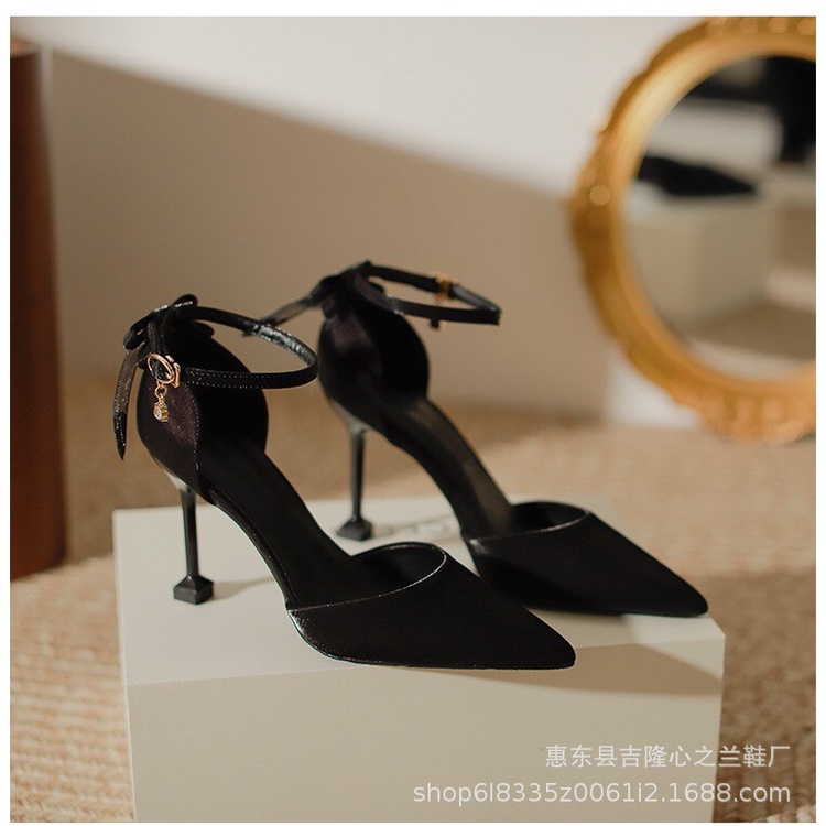 GIÀY CAO GÓT SIZE 30 31 32 ĐÍNH NƠ TIỂU THƯ NHẸ NHÀNG CAO 9CM HÀNG QCCC