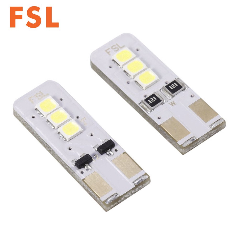 FSL LED T10 Xe Màu Trắng Amber Red Green Blue Cool Blue Đèn Tín Hiệu