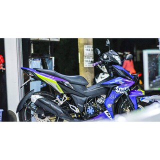 Tem trùm winner 150 cá mập xanh tím, độ team decal xe dán phủ dàn áo đẹp