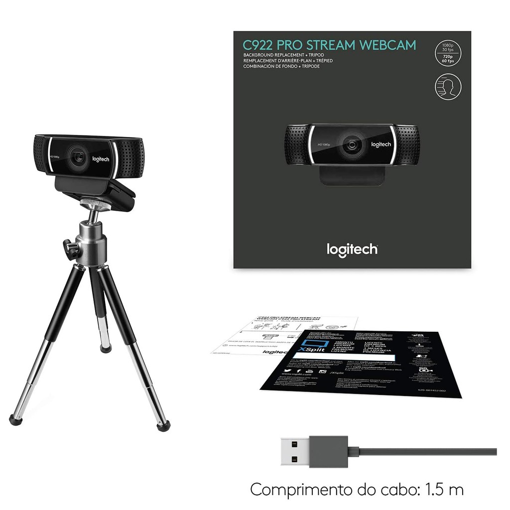 Webcam Logitech C922 pro - hàng chính hãng