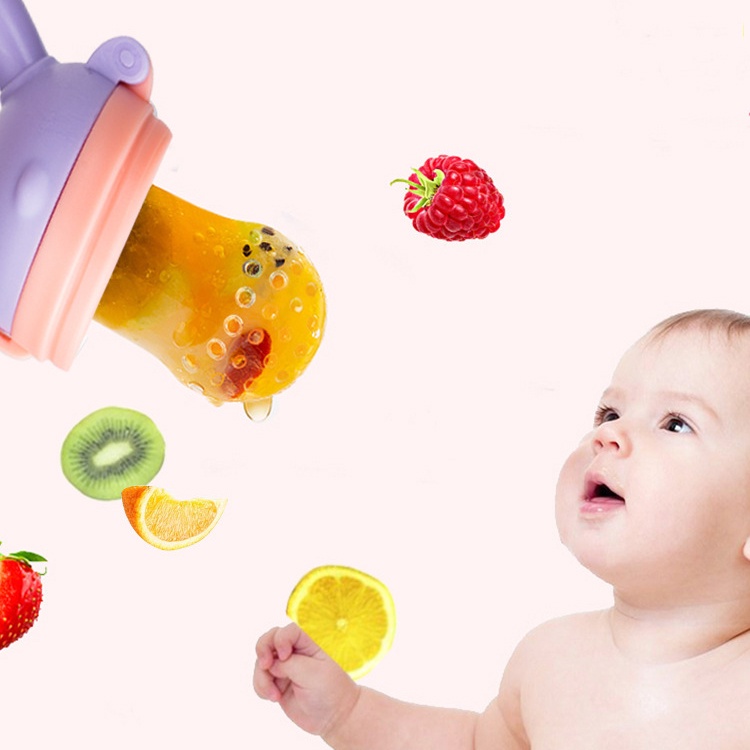 Núm ăn dặm cho bé, túi nhai chống sặc trẻ em