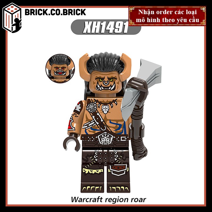 Non lego Warcraft, Starcraft- Mô hình đồ chơi lắp ráp mini- minifigure Cannibal, Red Snake, Evil Dwarf, Orc Legion X0285