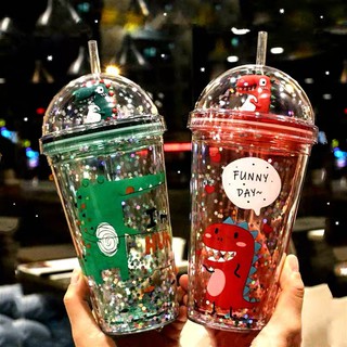 Bình Đựng Nước Hoạt Hình 3D Giao Màu Ngẫu Nhiên